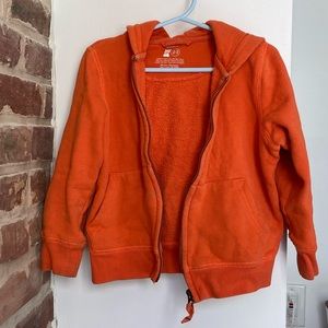 Primary.com zip hoodie in 🍊 Tangerine